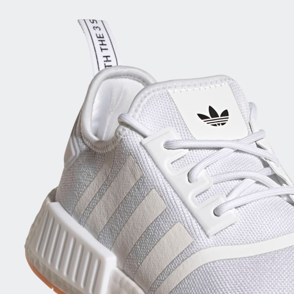 adidas NMD_R1 Primeblue Shoes - M 6.5/W 7.5 - Cloud White / Cloud White / Gum - Picture 10 of 15